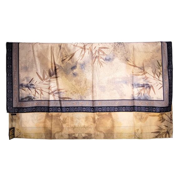 NWT Double Sided Silk Scarf 53"x53" Large Square Shawl Wrap SJJL 3210 - Picture 14 of 15